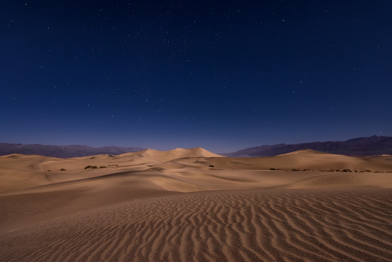 Mesquite Flat Sand Dunes, on the California and Nevada border