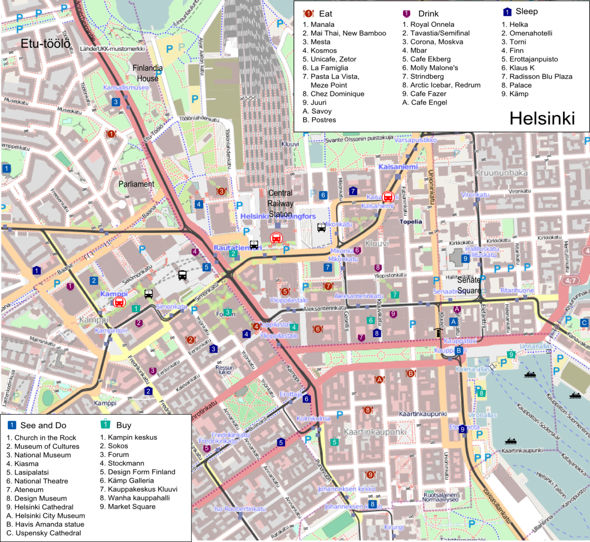 11 Helsinki Design District Map