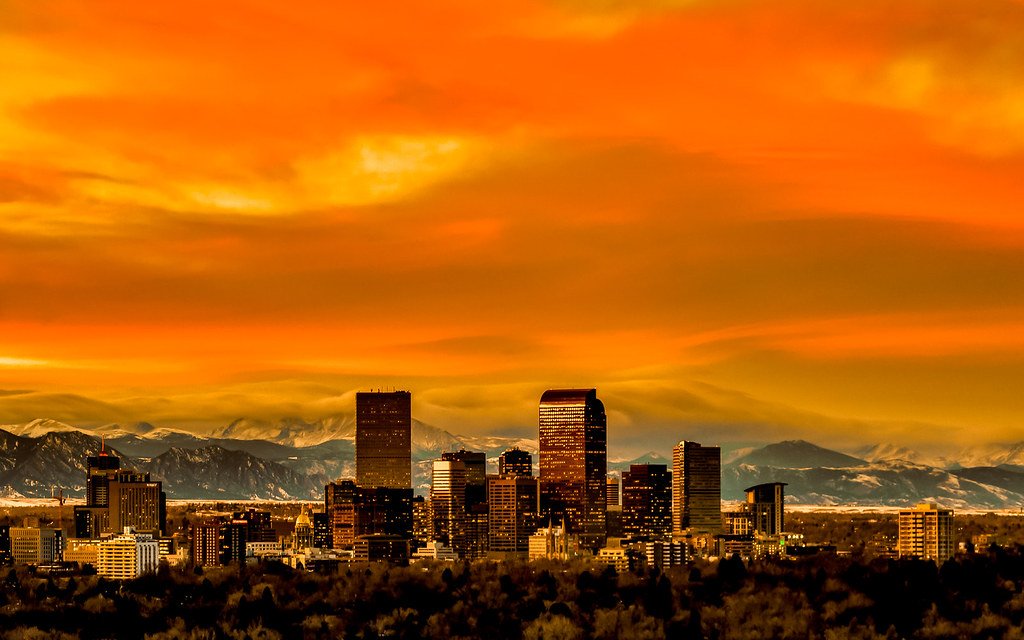 Orange Denver Sunset