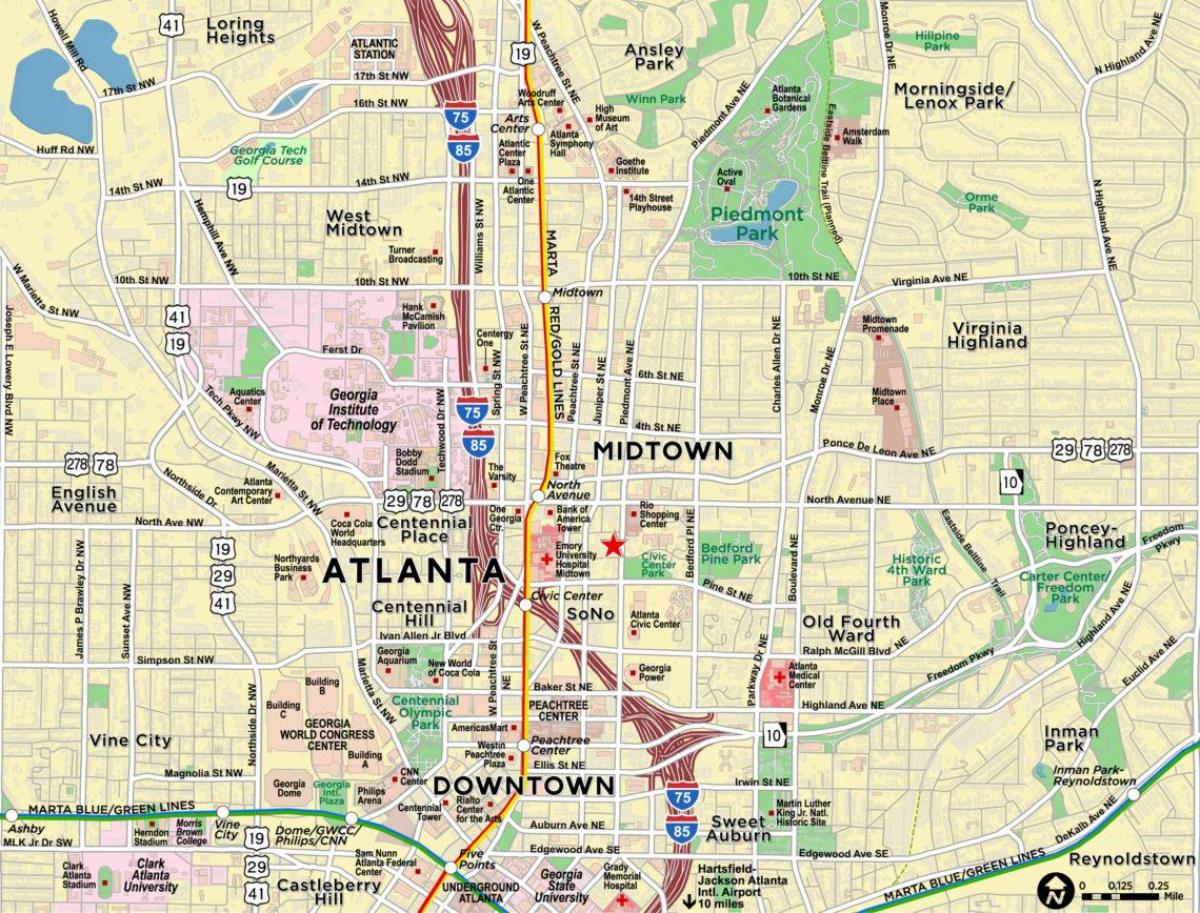 5 Atlanta Map