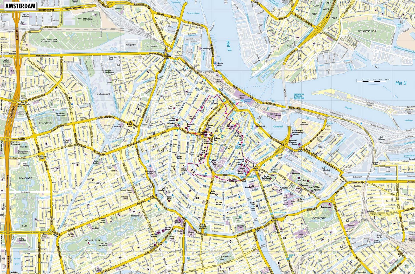 6 Amsterdam Map